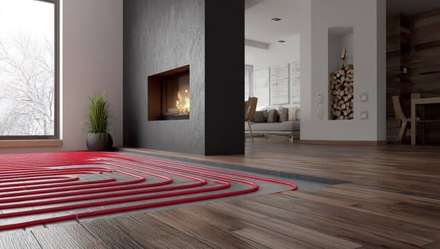 Warm, evenly heated living room