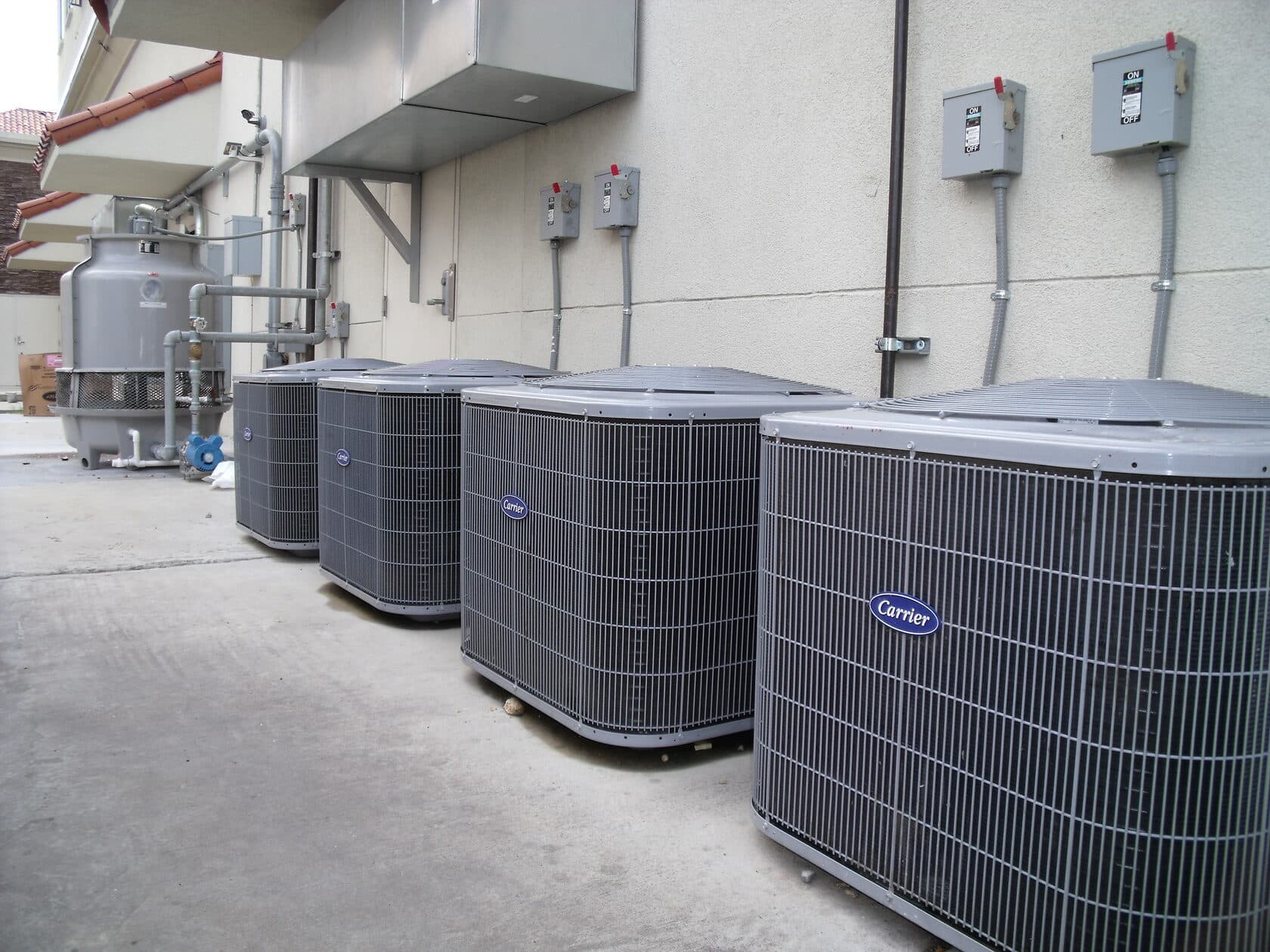 Commercial air conditioning units maintained by Air Factory in Oklahoma City